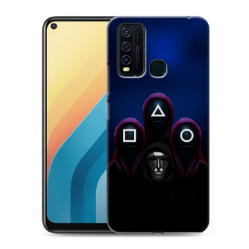 Силиконовый противоударный чехол на Vivo Y30 с принтом Игра Кальмара Силиконовый противоударный чехол на Vivo Y30 с принтом Игра Кальмара