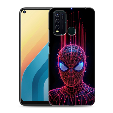 Силиконовый противоударный чехол на Vivo Y30 с принтом Spiderman Человек паук