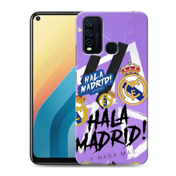 Силиконовый противоударный чехол на Vivo Y30 с принтом Real Madrid Реал Мадрид