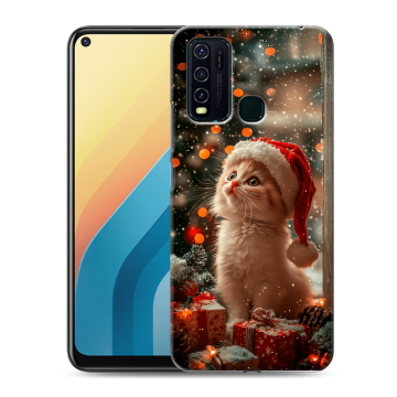 Силиконовый противоударный чехол на Vivo Y30 с принтом Новый год Силиконовый противоударный чехол на Vivo Y30 с принтом Новый год