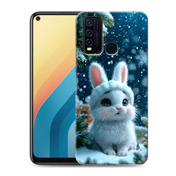 Силиконовый противоударный чехол на Vivo Y30 с принтом Новый год Силиконовый противоударный чехол на Vivo Y30 с принтом Новый год