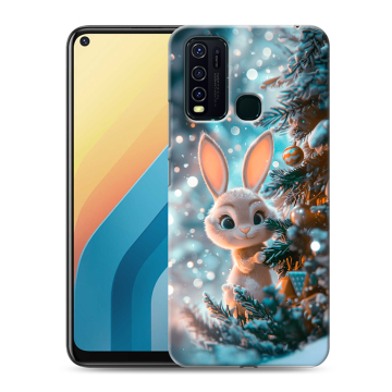 Силиконовый противоударный чехол на Vivo Y30 с принтом Новый год