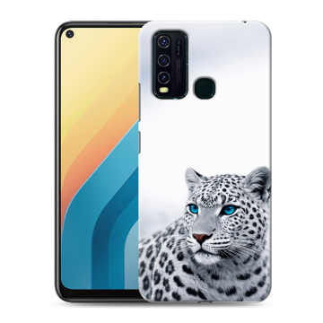 Силиконовый противоударный чехол на Vivo Y30 с принтом женский