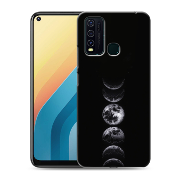 Силиконовый противоударный чехол на Vivo Y30 с принтом женский
