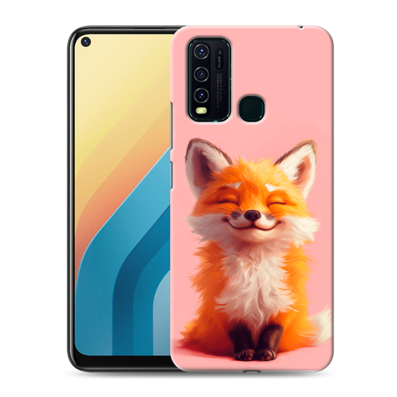 Пластиковый чехол на Vivo Y30 с принтом милая лиса Пластиковый чехол на Vivo Y30 с принтом милая лиса