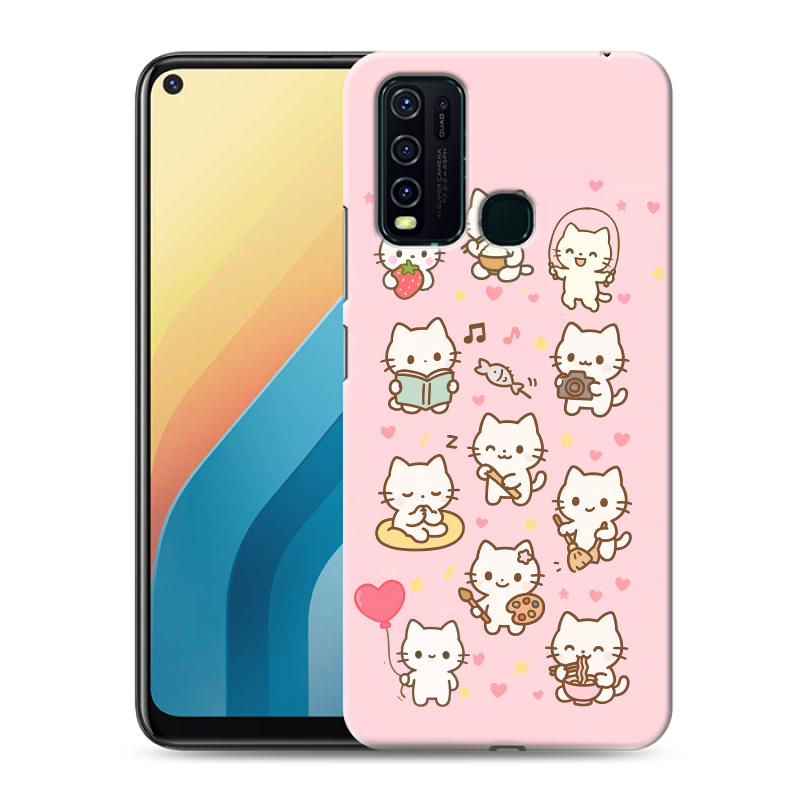 Пластиковый чехол на Vivo Y30 с принтом Hello Kitty Хелоу Кити Пластиковый чехол на Vivo Y30 с принтом Hello Kitty Хелоу Кити