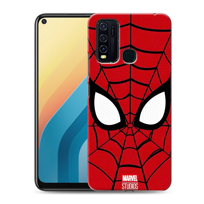 Силиконовый противоударный чехол на Vivo Y30 с принтом человек паук spiderman Силиконовый противоударный чехол на Vivo Y30 с принтом человек паук spiderman