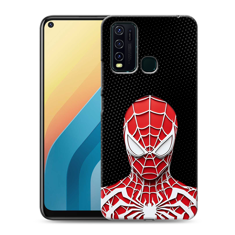 Пластиковый чехол на Vivo Y30 с принтом человек паук spiderman Пластиковый чехол на Vivo Y30 с принтом человек паук spiderman