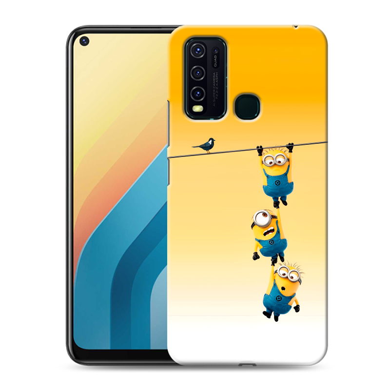 Пластиковый чехол на Vivo Y30 с принтом Миньоны Пластиковый чехол на Vivo Y30 с принтом Миньоны