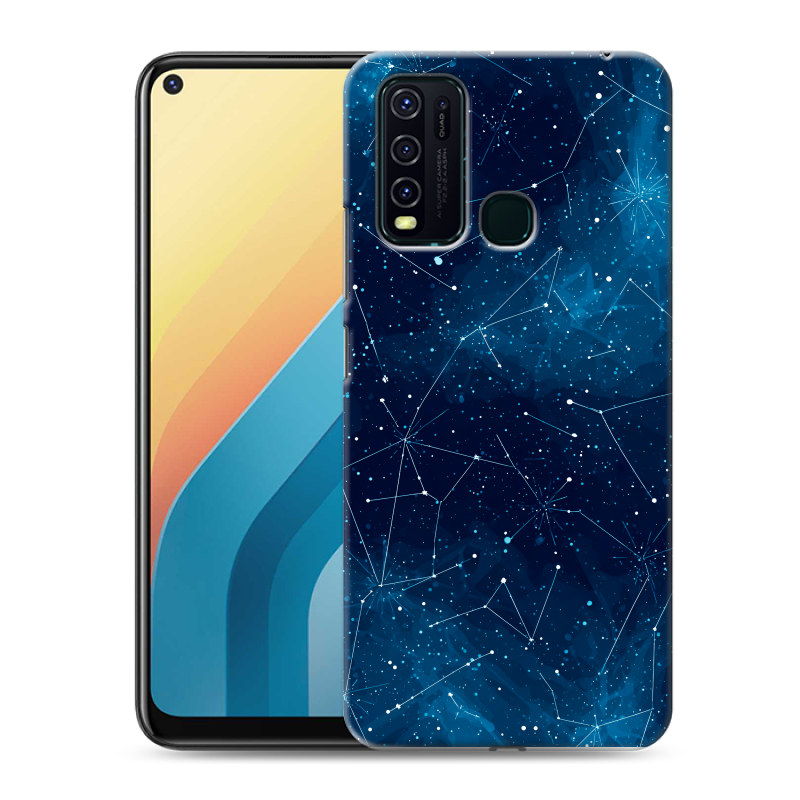 Силиконовый противоударный чехол на Vivo Y30 с принтом Космос звезды Силиконовый противоударный чехол на Vivo Y30 с принтом Космос звезды
