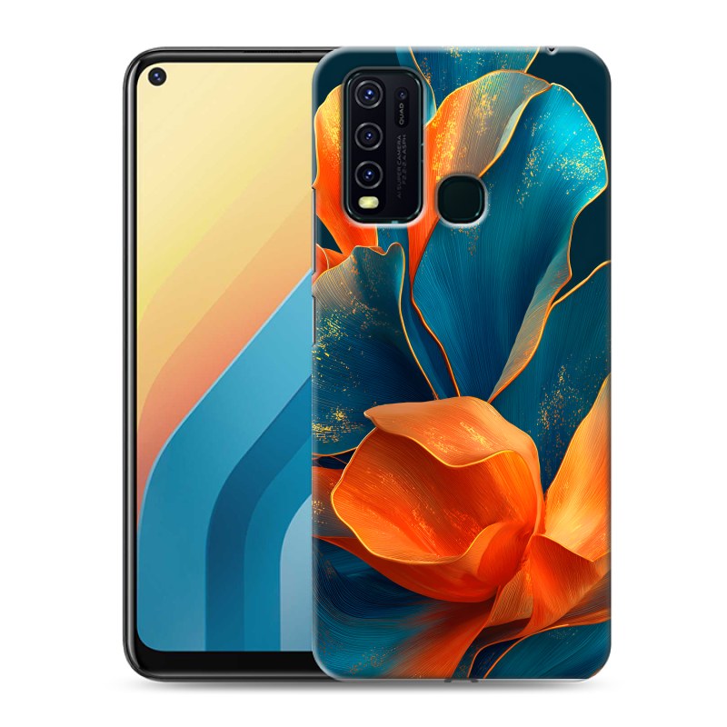 Пластиковый чехол на Vivo Y30 с принтом Цветы Пластиковый чехол на Vivo Y30 с принтом Цветы