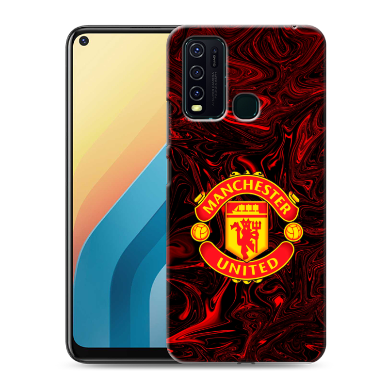 Пластиковый чехол на Vivo Y30 с принтом Manchester United Пластиковый чехол на Vivo Y30 с принтом Manchester United
