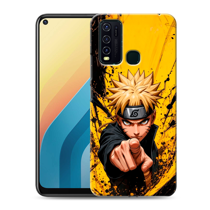 Силиконовый противоударный чехол на Vivo Y30 с принтом Naruto Наруто Силиконовый противоударный чехол на Vivo Y30 с принтом Naruto Наруто