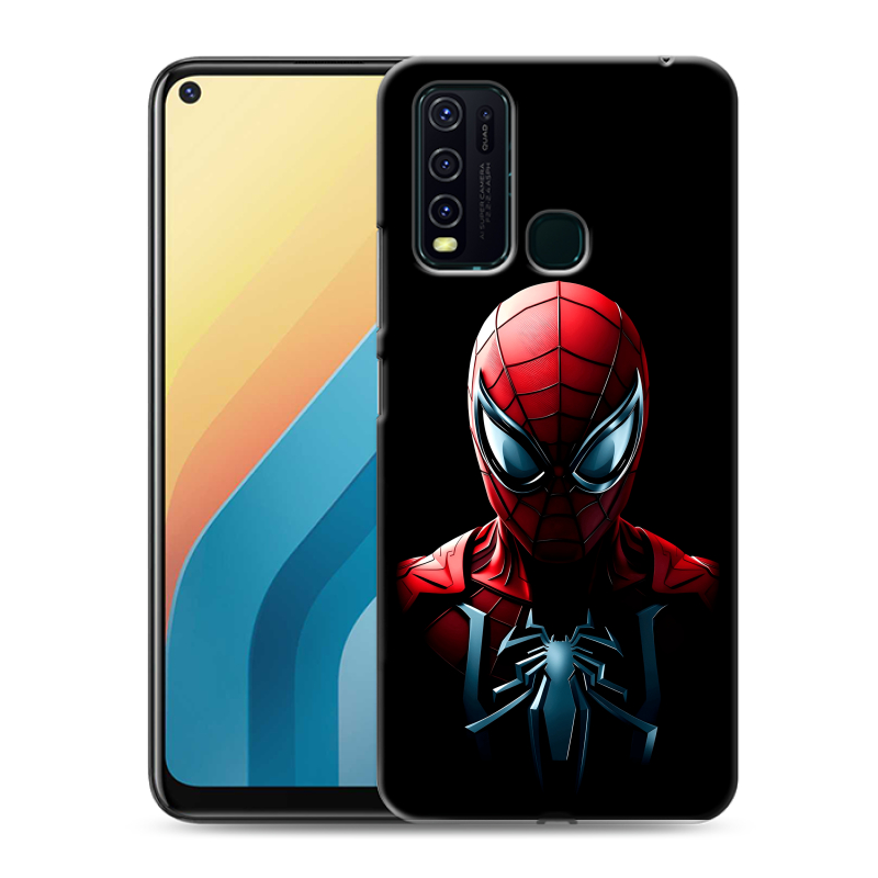 Силиконовый противоударный чехол на Vivo Y30 с принтом Spiderman Человек паук Силиконовый противоударный чехол на Vivo Y30 с принтом Spiderman Человек паук