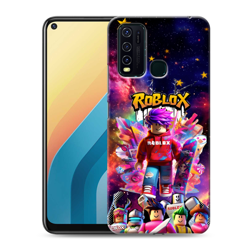 Силиконовый противоударный чехол на Vivo Y30 с принтом Roblox Роблокс Силиконовый противоударный чехол на Vivo Y30 с принтом Roblox Роблокс