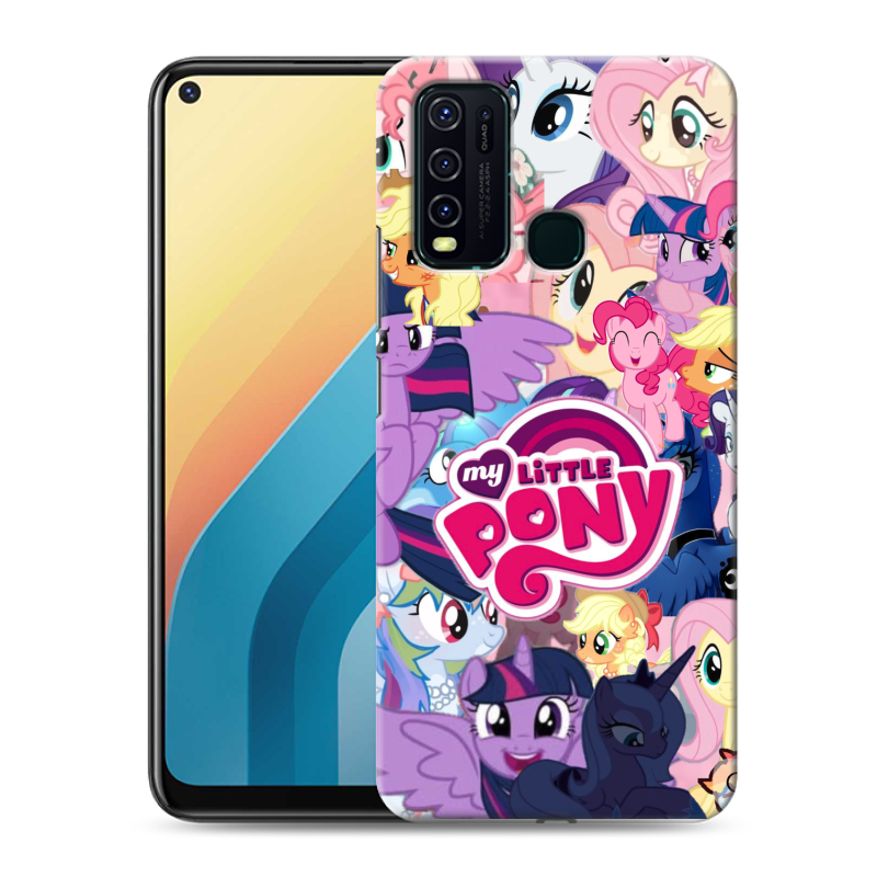 Пластиковый чехол на Vivo Y30 с принтом My little pony Дружба чудо Пластиковый чехол на Vivo Y30 с принтом My little pony Дружба чудо