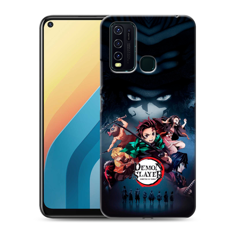 Силиконовый противоударный чехол на Vivo Y30 с принтом Demon Slayer Клинок рассекающий демонов Силиконовый противоударный чехол на Vivo Y30 с принтом Demon Slayer Клинок рассекающий демонов