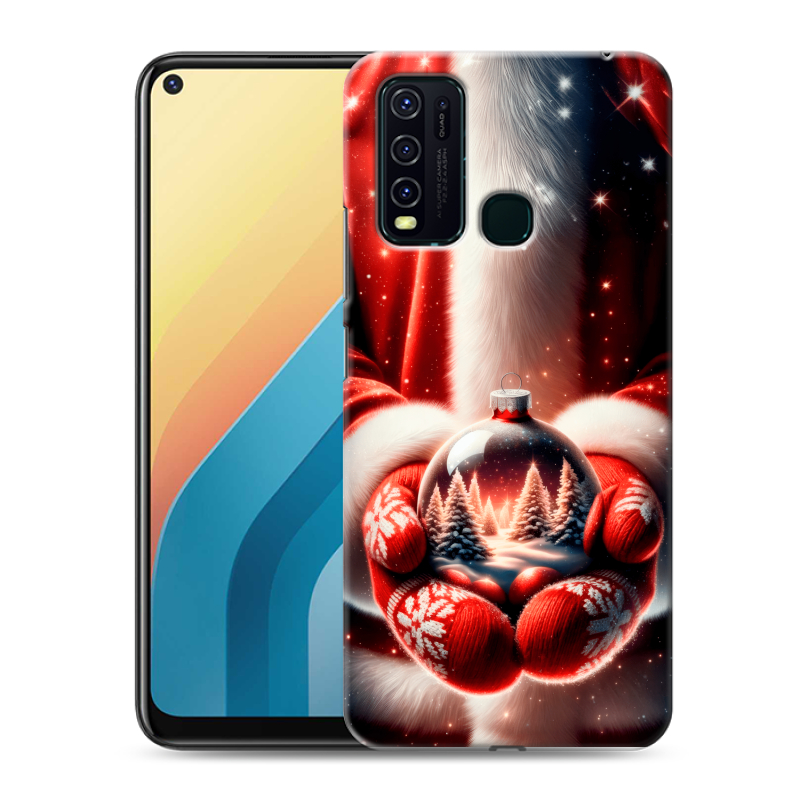 Пластиковый чехол на Vivo Y30 с принтом Новый год Пластиковый чехол на Vivo Y30 с принтом Новый год