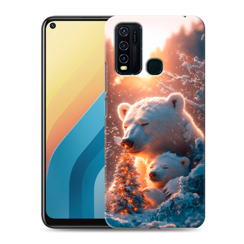 Пластиковый чехол на Vivo Y30 с принтом Новый год Пластиковый чехол на Vivo Y30 с принтом Новый год