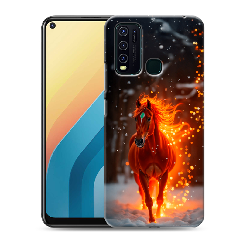 Пластиковый чехол на Vivo Y30 с принтом Новый год Пластиковый чехол на Vivo Y30 с принтом Новый год