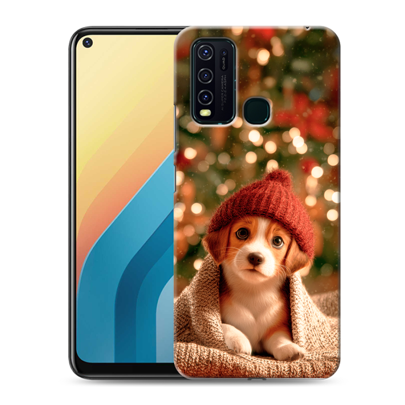 Силиконовый противоударный чехол на Vivo Y30 с принтом Новый год Силиконовый противоударный чехол на Vivo Y30 с принтом Новый год