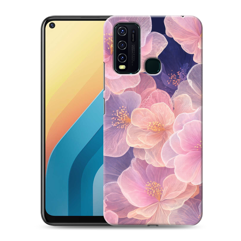 Пластиковый чехол на Vivo Y30 с принтом женский Пластиковый чехол на Vivo Y30 с принтом женский
