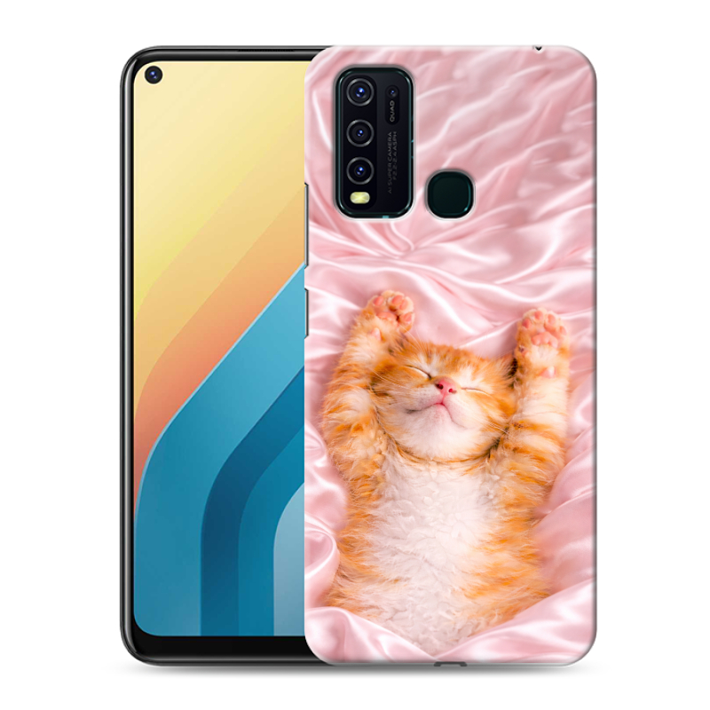 Пластиковый чехол на Vivo Y30 с принтом женский Пластиковый чехол на Vivo Y30 с принтом женский