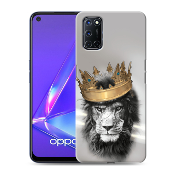 Силиконовый чехол на OPPO A72 с принтом Лев с короной Силиконовый чехол на OPPO A72 с принтом Лев с короной