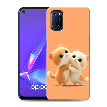 Силиконовый чехол на OPPO A72 с принтом Милые котики Силиконовый чехол на OPPO A72 с принтом Милые котики