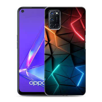 Силиконовый чехол на OPPO A72 с принтом Абстракция неон Силиконовый чехол на OPPO A72 с принтом Абстракция неон