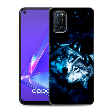 Силиконовый чехол на OPPO A72 с принтом Волки