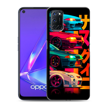 Силиконовый чехол на OPPO A72 с принтом Гоночные машины