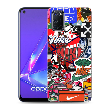 Силиконовый чехол на OPPO A72 с принтом Найк Nike яркий Силиконовый чехол на OPPO A72 с принтом Найк Nike яркий