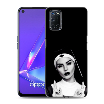 Силиконовый чехол на OPPO A72 с принтом монашка Силиконовый чехол на OPPO A72 с принтом монашка