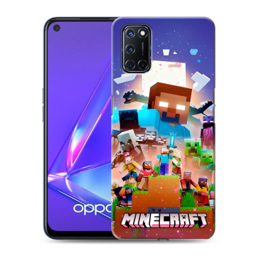 Силиконовый чехол на OPPO A72 с принтом Майнкрафт Minecraft
