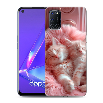 Силиконовый чехол на OPPO A72 с принтом котята котики