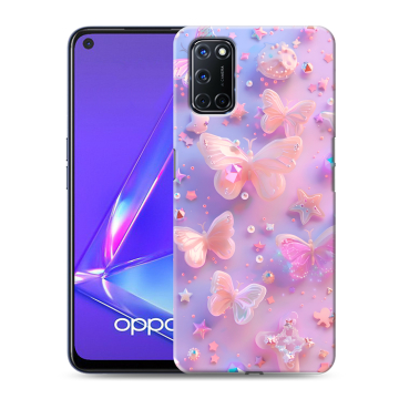 Силиконовый чехол на OPPO A72 с принтом Бабочки Силиконовый чехол на OPPO A72 с принтом Бабочки
