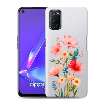 Силиконовый чехол на OPPO A72 с принтом Цветы