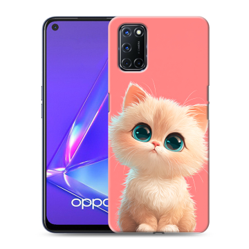 Силиконовый чехол на OPPO A72 с принтом Розовый котенок