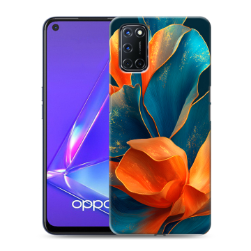 Силиконовый чехол на OPPO A72 с принтом Цветы