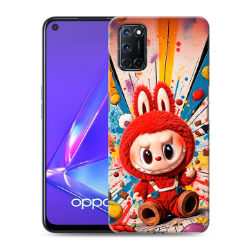 Силиконовый чехол на OPPO A72 с принтом Labubu Лабубу