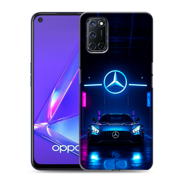 Силиконовый чехол на OPPO A72 с принтом Mercedes Мерседес