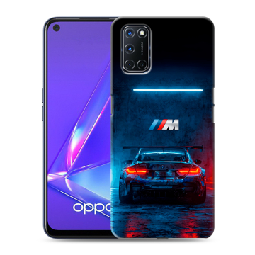 Силиконовый чехол на OPPO A72 с принтом BMW БМВ