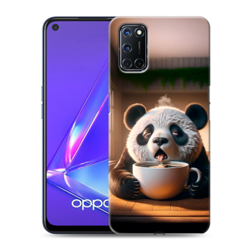 Силиконовый чехол на OPPO A72 с принтом смешная панда Силиконовый чехол на OPPO A72 с принтом смешная панда
