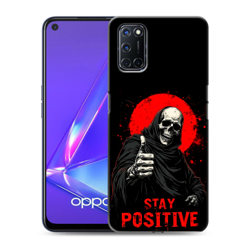 Силиконовый чехол на OPPO A72 с принтом смешной скелет