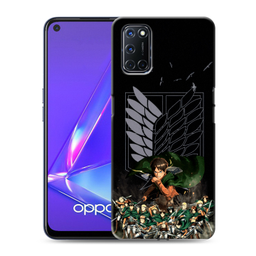 Силиконовый чехол на OPPO A72 с принтом Атака титанов