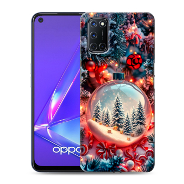 Силиконовый чехол на OPPO A72 с принтом Новый год