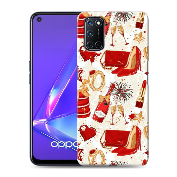 Силиконовый чехол на OPPO A72 с принтом Новый год