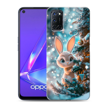 Силиконовый чехол на OPPO A72 с принтом Новый год