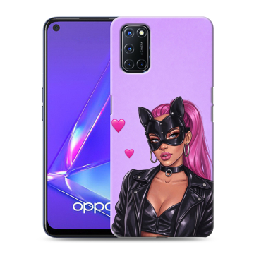 Силиконовый чехол на OPPO A72 с принтом женский